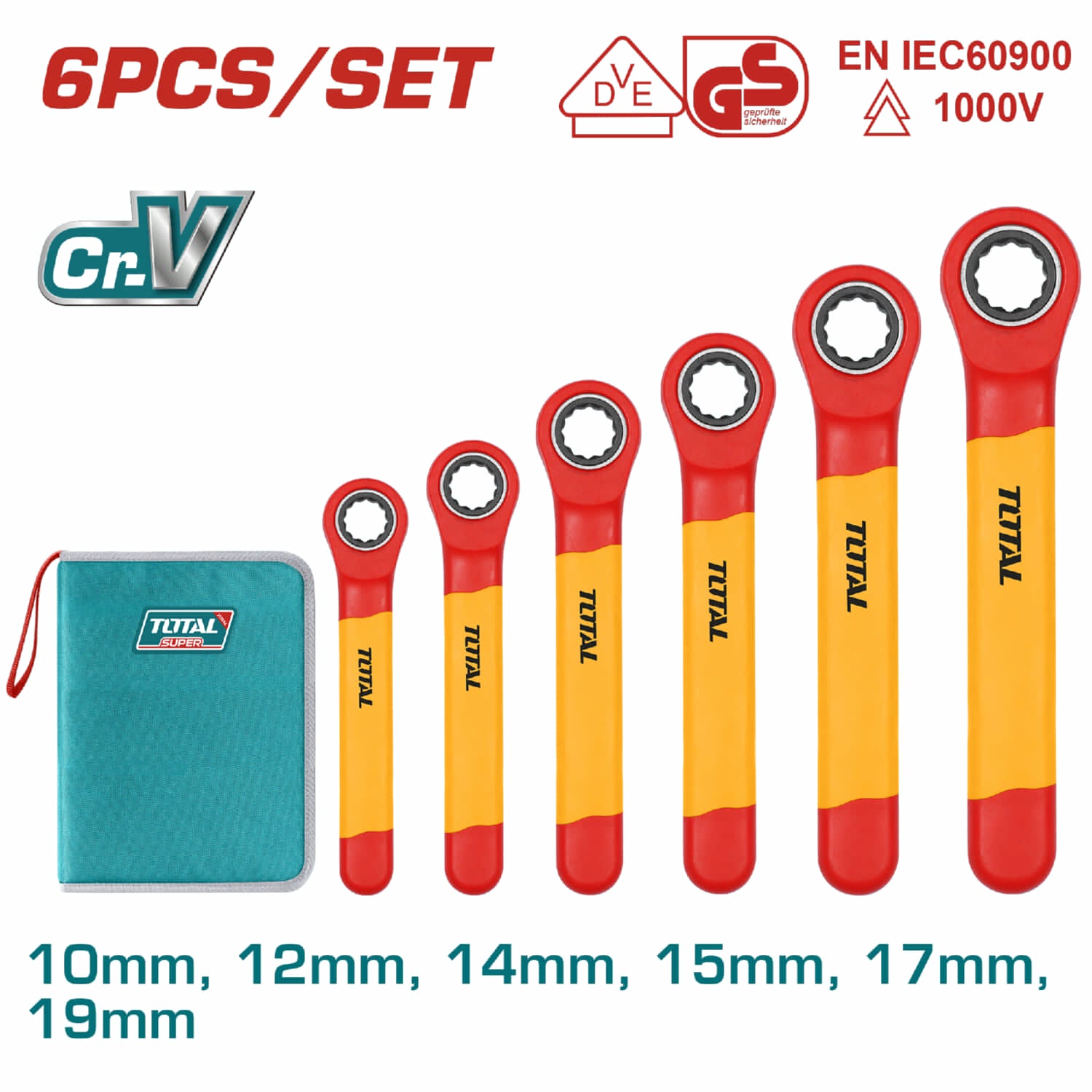 Juego De llaves aisladas de 6 piezas.