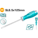 Destornillador de paleta SL 6.5 mm. Largo 125 mm. Imantado.