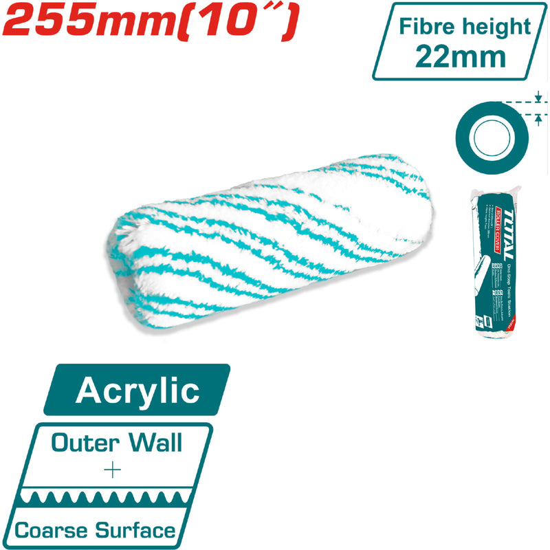 Rodillo para pintar. Medida 255mm/10".  (Paredes Externas)