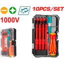 Juego De destornilladores Aislados Intercambiables (10 piezas) electricista