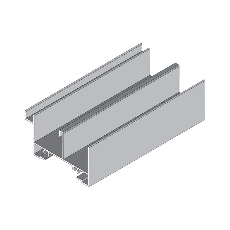 Marco Superior Ventana VC mosquitero. Espesor 1.27 mm Largo 5.85 mts. Acabado Anod Natural VC124