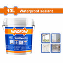 Sellador a prueba de agua 10L. Ideal para marcos de ventanas, paneles de vidrio. Color Transparente. Evita grietas. Impermeabilizante.