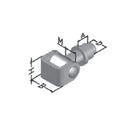 Bisagra con soporte. Estilo europeo. 23 mm.