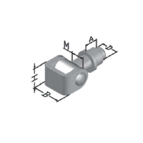 Bisagra con soporte. Estilo europeo. 23 mm.