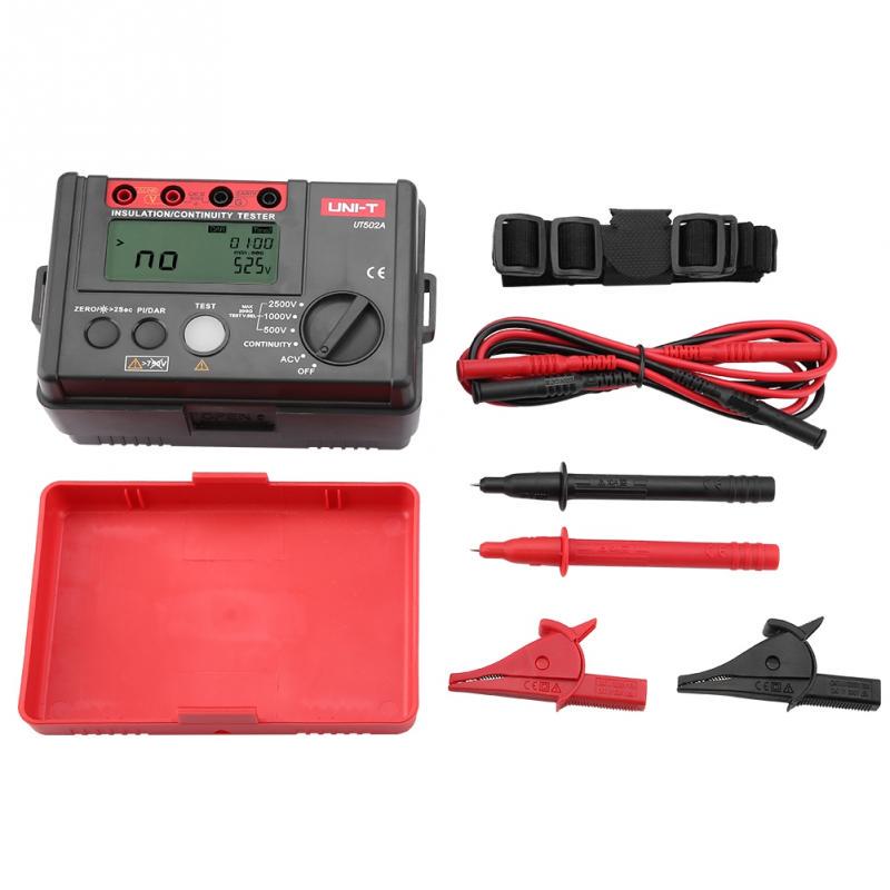 UNI-T Megohmetro Digital (Medidor de Aislamiento) medidor de resistencia de aislamiento y voltage AC