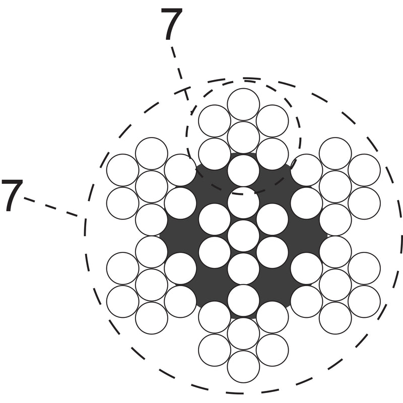 METRO DE CABLE INOX 5 MM. AISI 316. acero inoxidable