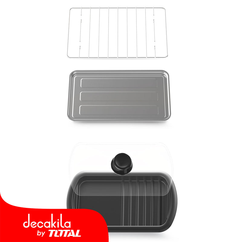 Estación de desayuno 3 en 1, 1050W, 120V/60Hz Cafetera, hornito, plancha