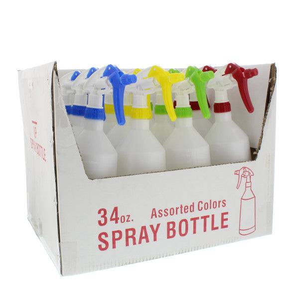 (1 Pza) Botella Atomizador Spray De 34 Oz.(Color Variado)