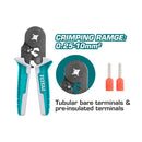 Pinza crimpadora cables electricos 0.25-10mm²