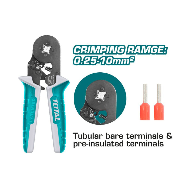 Pinza crimpadora cables electricos 0.25-10mm²