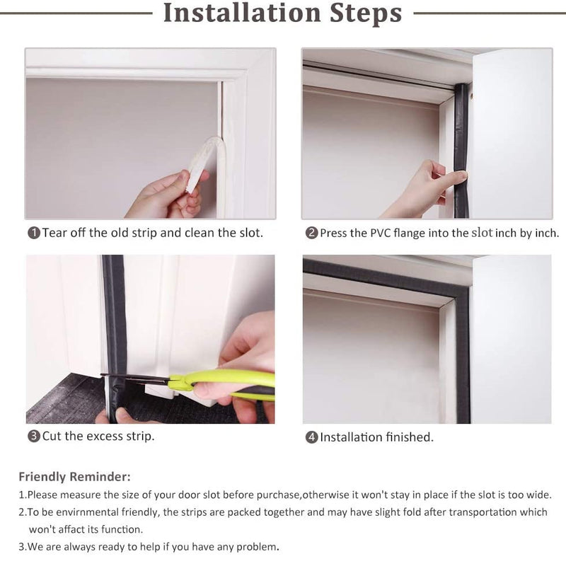 Espuma aislante de ruido para puertas y ventanas. (2 metros)