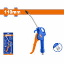 Pistola de aire comprimido de plástico 110mm. Sin enchufe rápido.