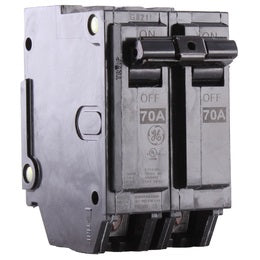 Breaker eléctrico 70 amperios de 2 polos, 120/240 V. General Electric (GE)