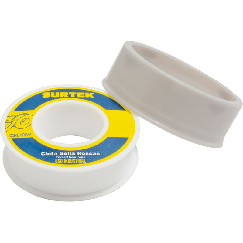 Cinta sella roscas de teflon 1" x 13m uso industrial Surtek