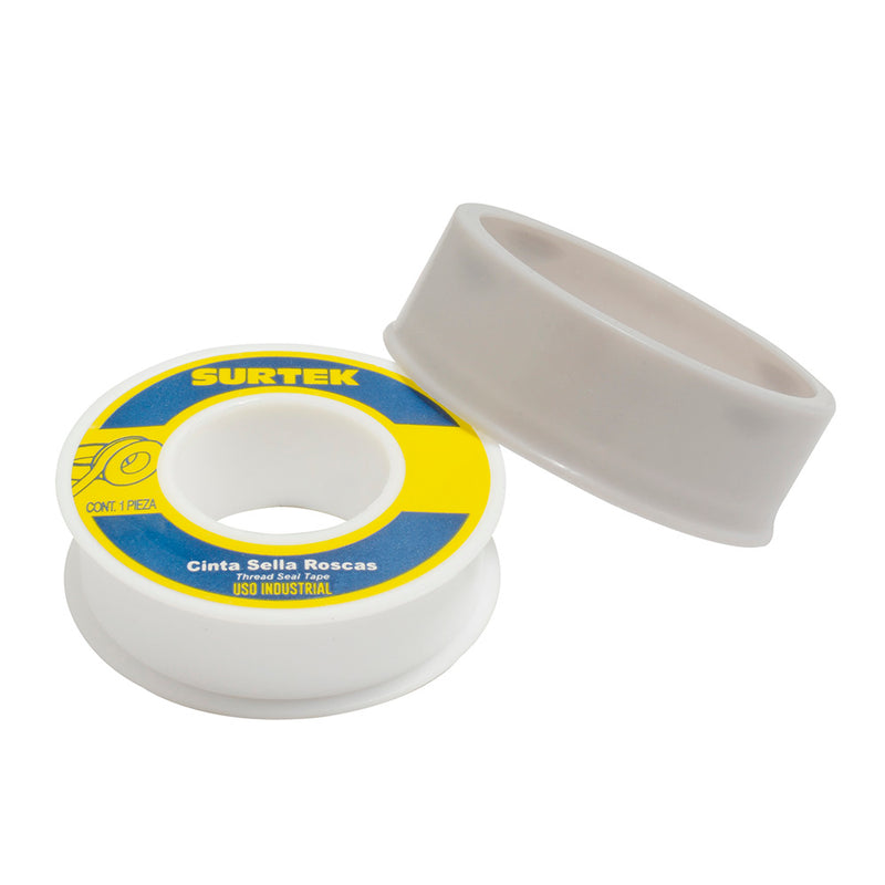 Cinta sella roscas de teflon 1" x 13m uso industrial Surtek