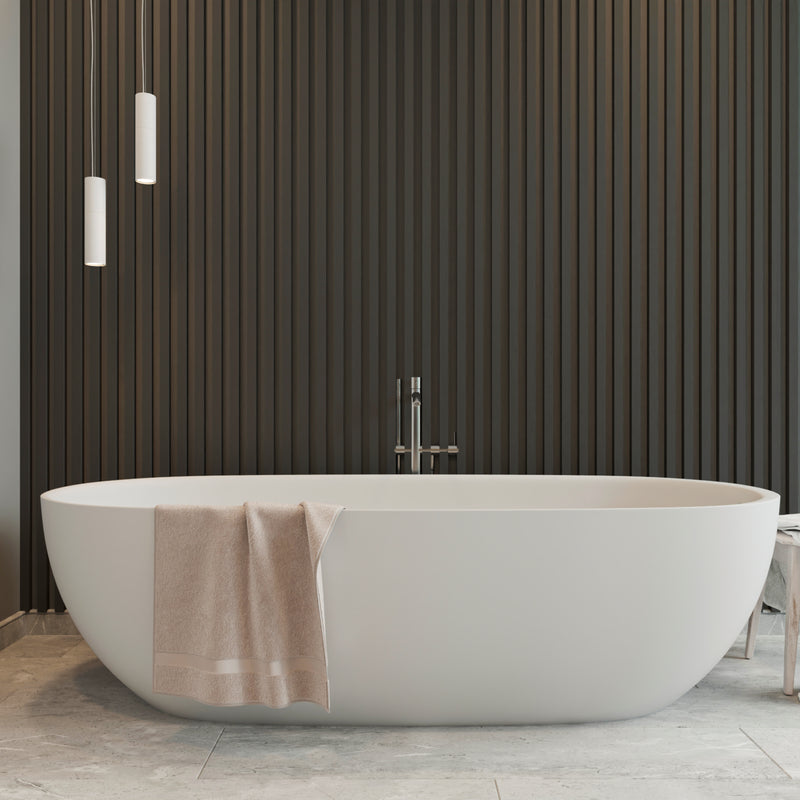 Lámina acanalada decorativa  WPC Matt black 25x195x2900 mm