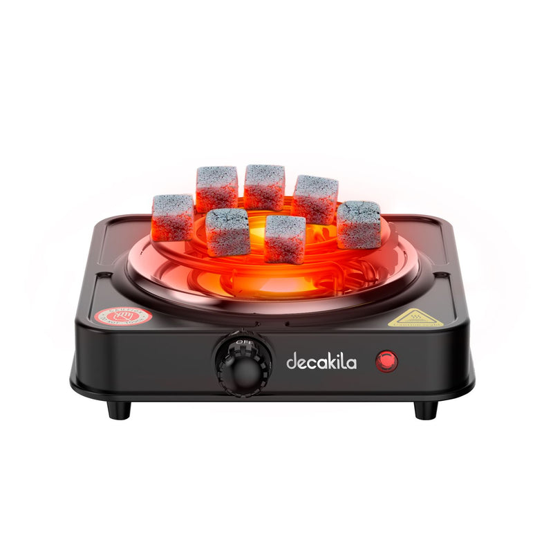 Estufa eléctrica portátil de un quemador, 1000W, 110V 50/60Hz, 210*240*75mm