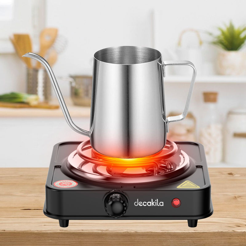 Estufa eléctrica portátil de un quemador, 1000W, 110V 50/60Hz, 210*240*75mm