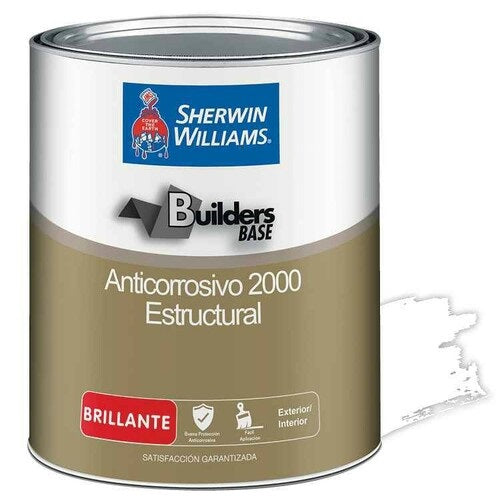 Pintura anticorrosiva brillante color blanco, 1 Galón. Sherwin Williams