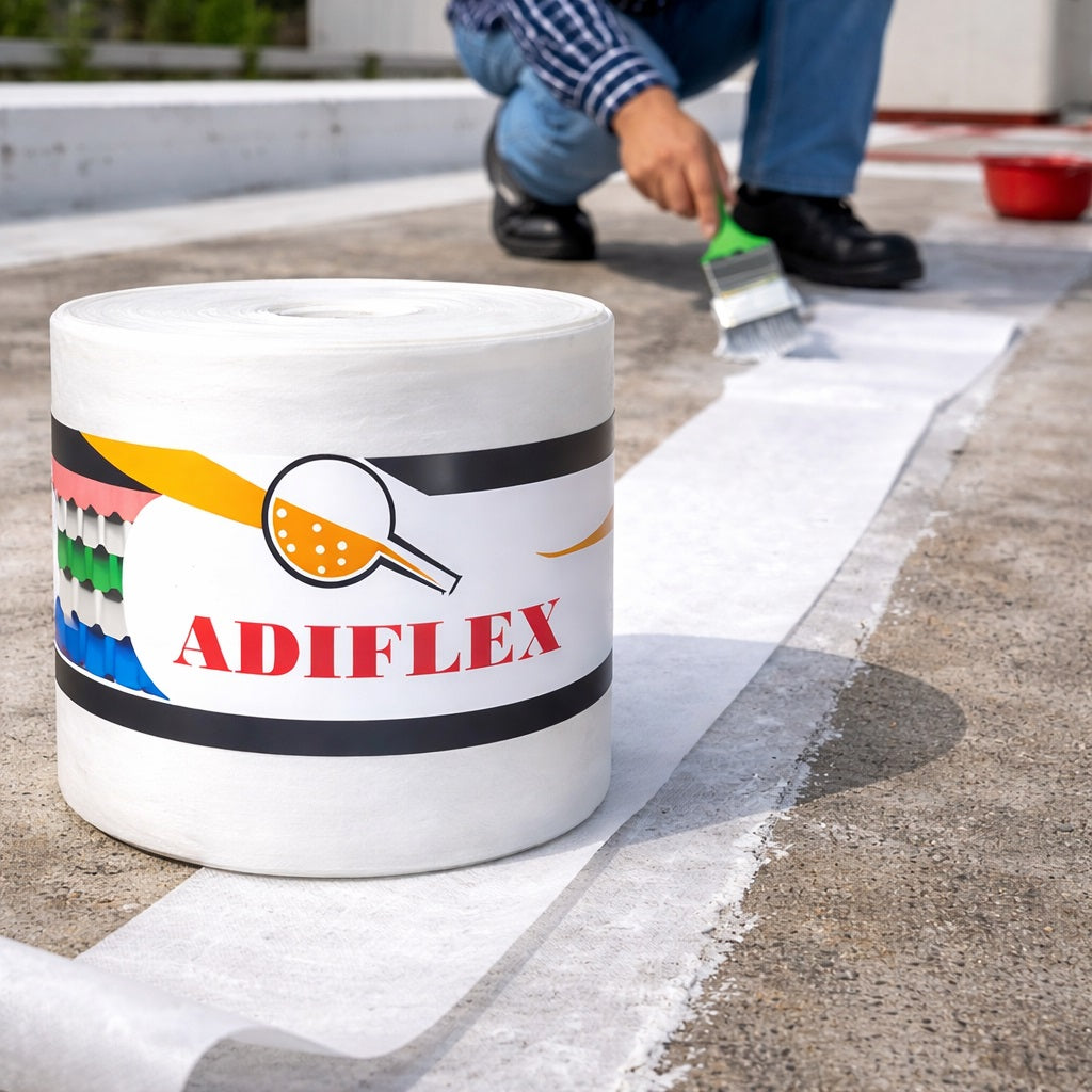 Membrana de refuerzo Adiflex 4" x 50m. Para impermeabilizar.