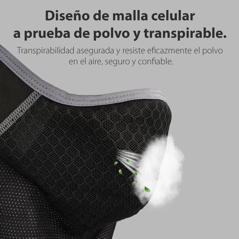 Balaclava para absorber sudor en moto / bicicleta negra. Rhinowalk