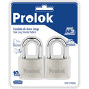 Jgo 2 candado acero larg 45mm Prolok