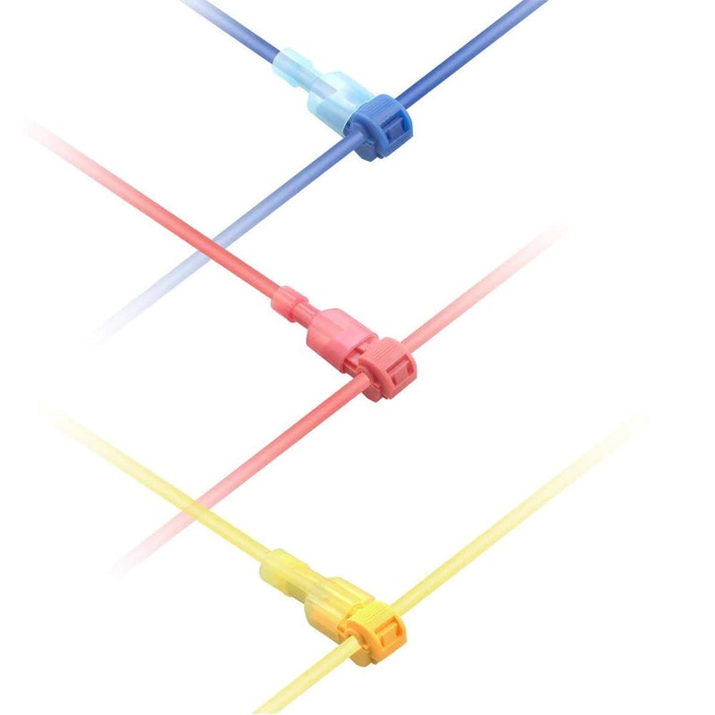 Conectores de cable electricos en T de empalme rapido Juego de 18 Piezas