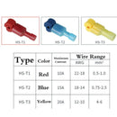 Conectores de cable electricos en T de empalme rapido Juego de 18 Piezas