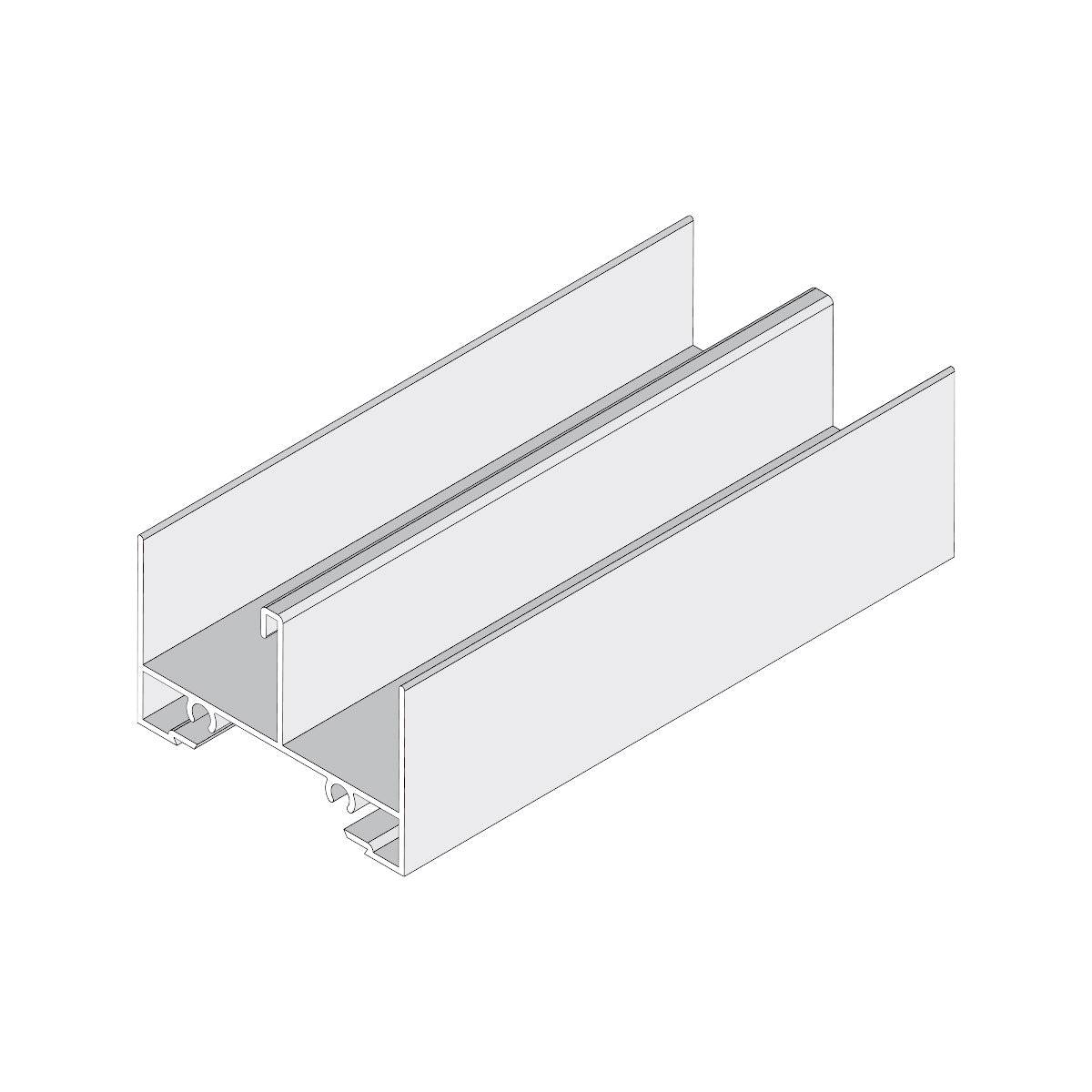 Marco Superior Ventana VC . Espesor 1.27 Mm Largo 5.85 Mts. Acabado Lacado Blanco VC124