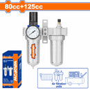 Regulador y filtro de aire para compresores (80cc+125cc) Finura del filtro:40µm. Entrada aire:1/4"