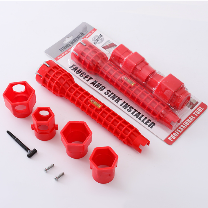 Llave plomero para griferia multifuncional para girar tuercas y tuberias de dificil acceso para tubos de abasto y fregadores