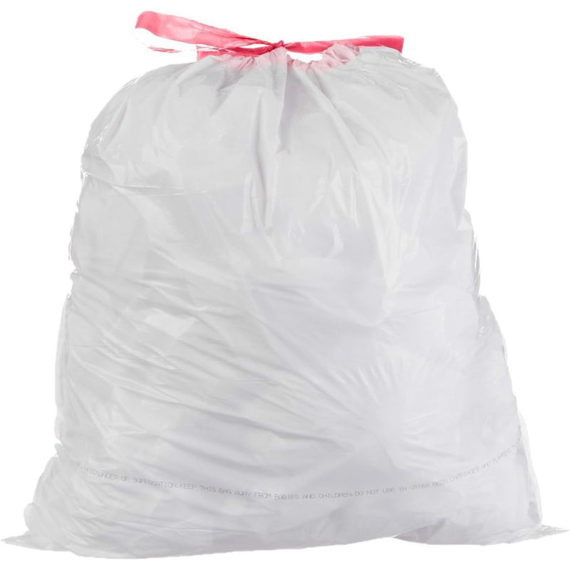 Bolsas de basura de 49.2L. (Pack de 18 unidades) Bolsas de residuo 61cm x 71.1cm. Cartuchos Color blanco.