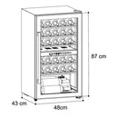 Vinera termoeléctrica de mesa o piso Merlot 29