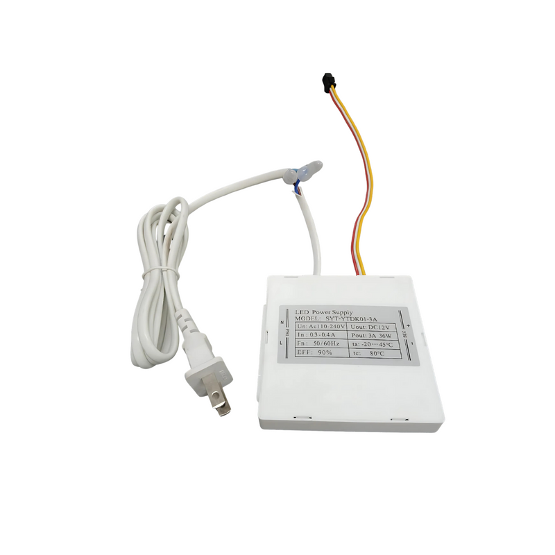 Fuente de alimentacion para espejos 36W con enchufe color blanco (compatibles con GMIRROR06, GMIRROR07, GMIRROR11, GMIRROR15, GMIRROR16, GMIRROR17 y GMIRROR18)