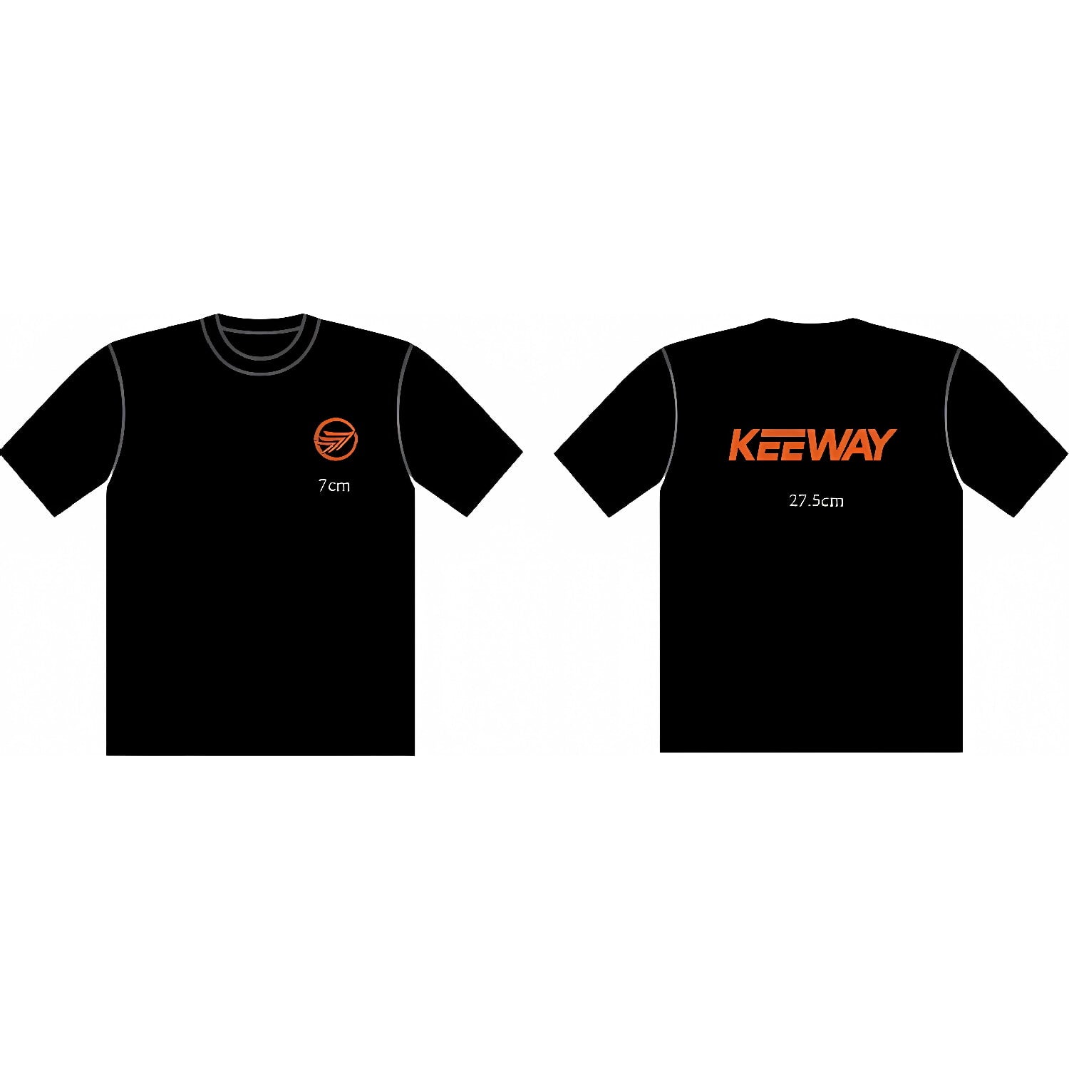 T-Shirt Keeway Manga Corta. Tallas Variadas