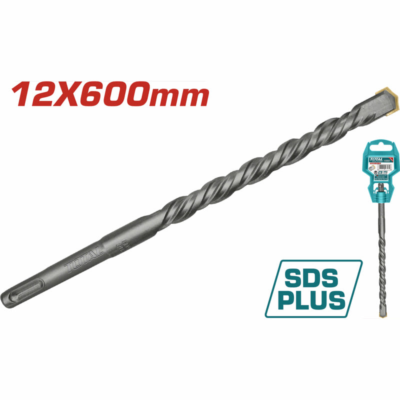 Broca SDS PLUS 12X600mm para taladro rotomartillo.