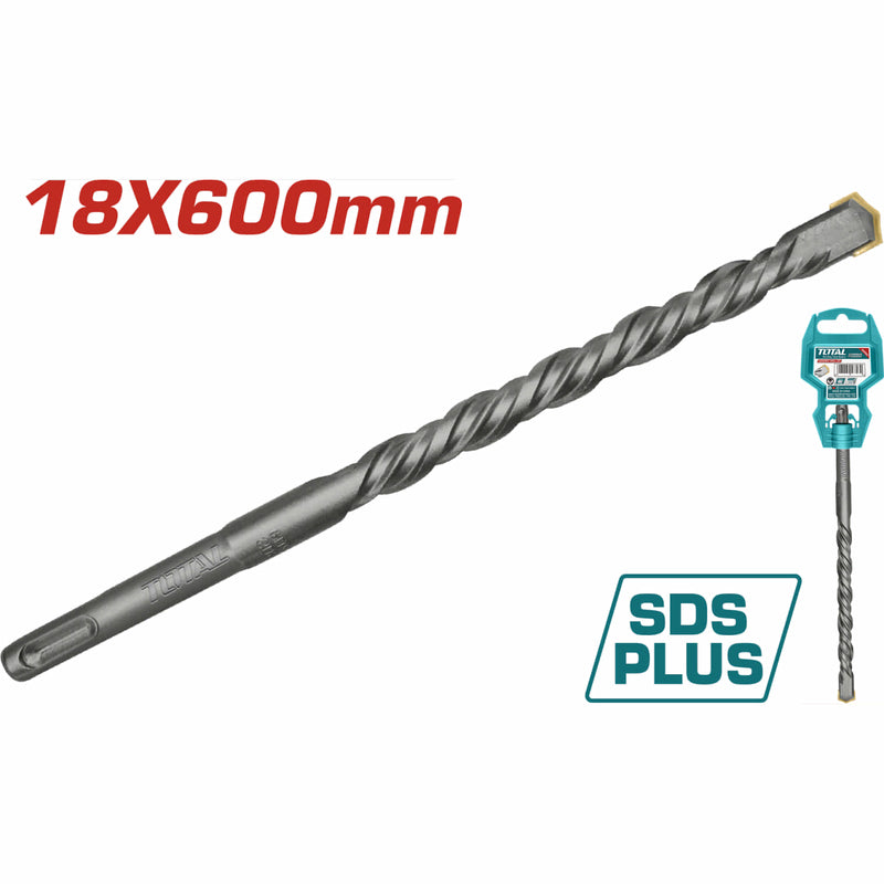 Broca SDS PLUS 18X600mm para taladro rotomartillo.