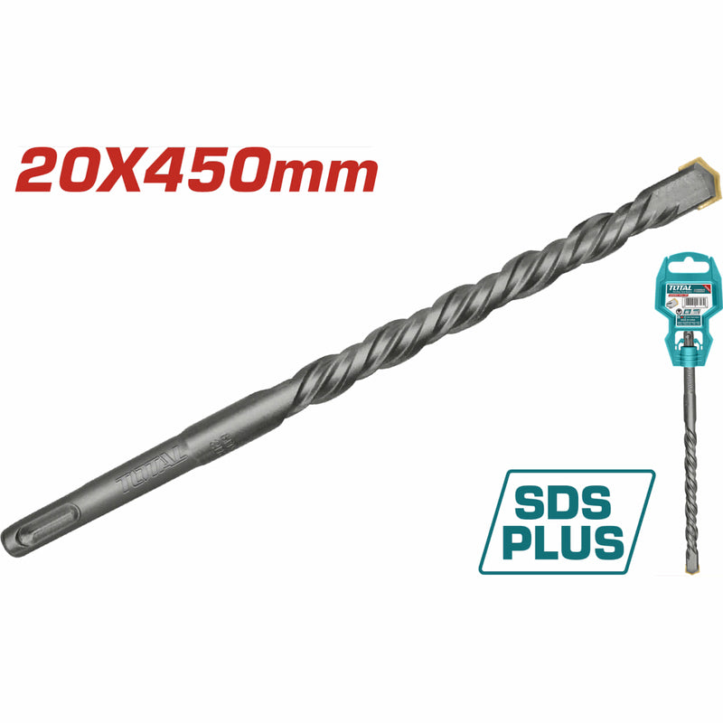 Broca SDS PLUS 20X450mm para taladro rotomartillo.