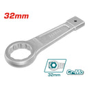 Llaves inglesas de anillo de golpear, CR-V. DIN7444