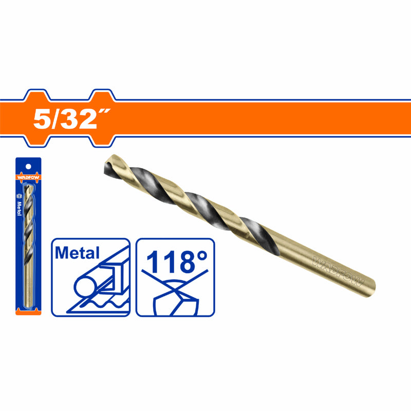Broca HSS de 5/32". Acero Alta Velocidad.