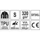 Chaqueta de trabajo Softshell Impermeable