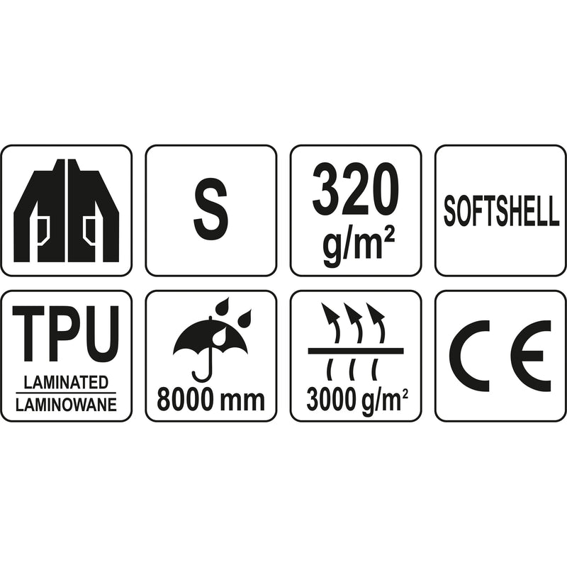 Chaqueta de trabajo Softshell Impermeable