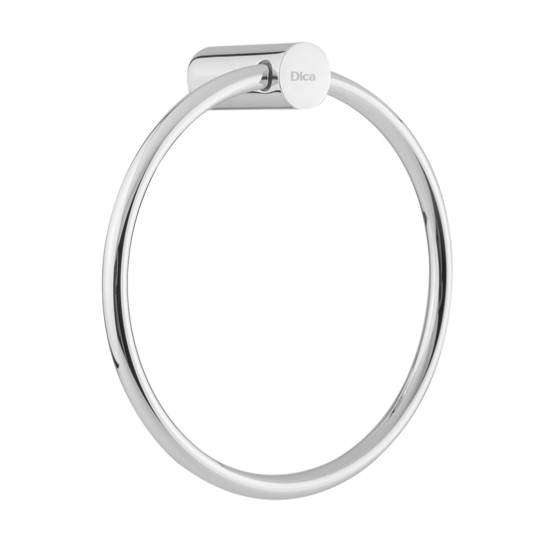Toallero de argolla. Cuerpo acero inoxidable. Acabado cromo