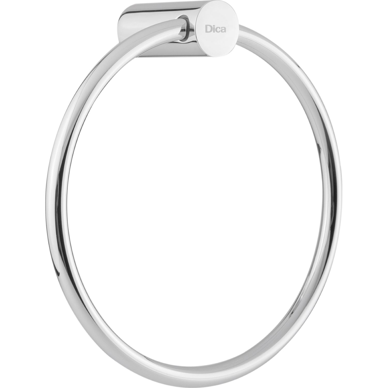 Toallero de argolla. Cuerpo acero inoxidable. Acabado cromo