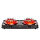 Estufa eléctrica portátil de dos quemadores, 1000W, 110V 50/60Hz, 430*240*75mm