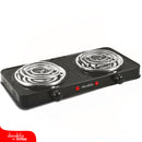 Estufa eléctrica portátil de dos quemadores, 1000W, 110V 50/60Hz, 430*240*75mm