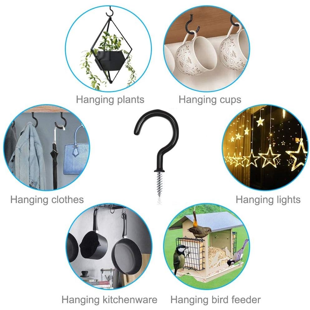 Ganchos de 2-1/4" recubiertos de vinilo