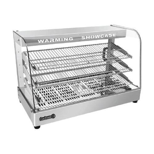 Vitrina Caliente De Lujo Vidrio Curvo 880*450*590Mm 110V/60Hz 1.5KW 44Kg (1 Año)