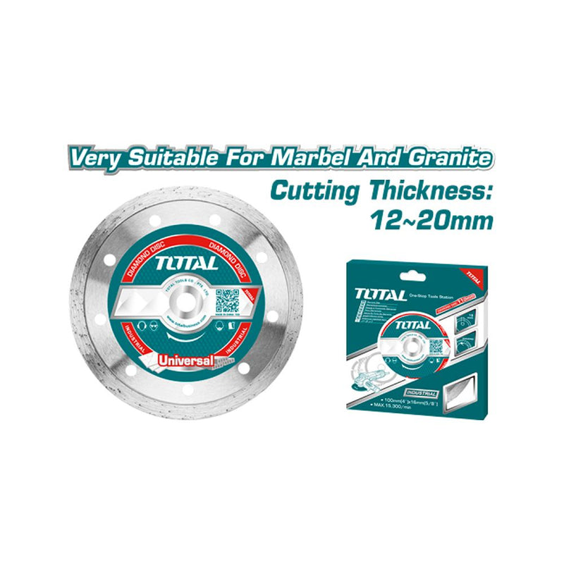 Disco de diamante liso para usar con agua 115 (4 1/2'')X22mm