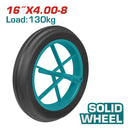 Rueda Solida Compacta para Carretillas de 130 Kg. De 16" X 4.00-8.